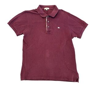 Burberry Dark Red Polo Shirt